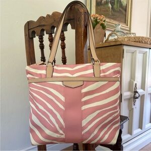 Coach Zebra Print Tote